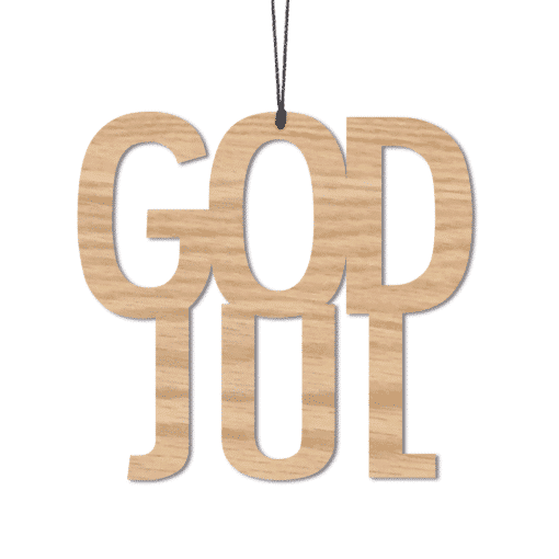 God Jul, egetræ - 2 stk.