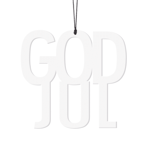 God Jul, hvid - 2 stk.