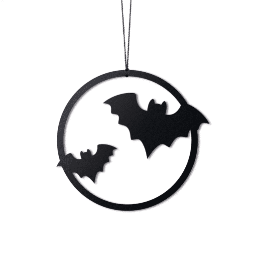 Halloween flagermus, sort - 2 stk.